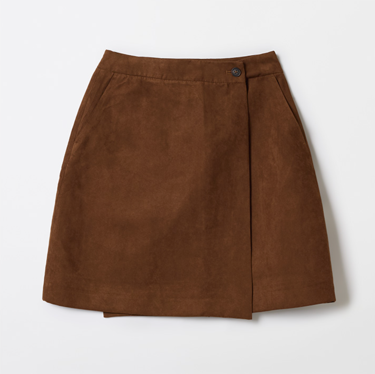 韓國 SPAO Suede Wrap Skirt【SP207】