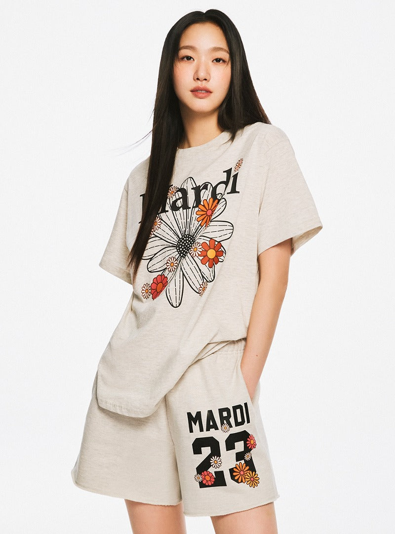 韓國 Mardi Mercredi TSHIRT FLOWERMARDI BLOSSOM【MM045】