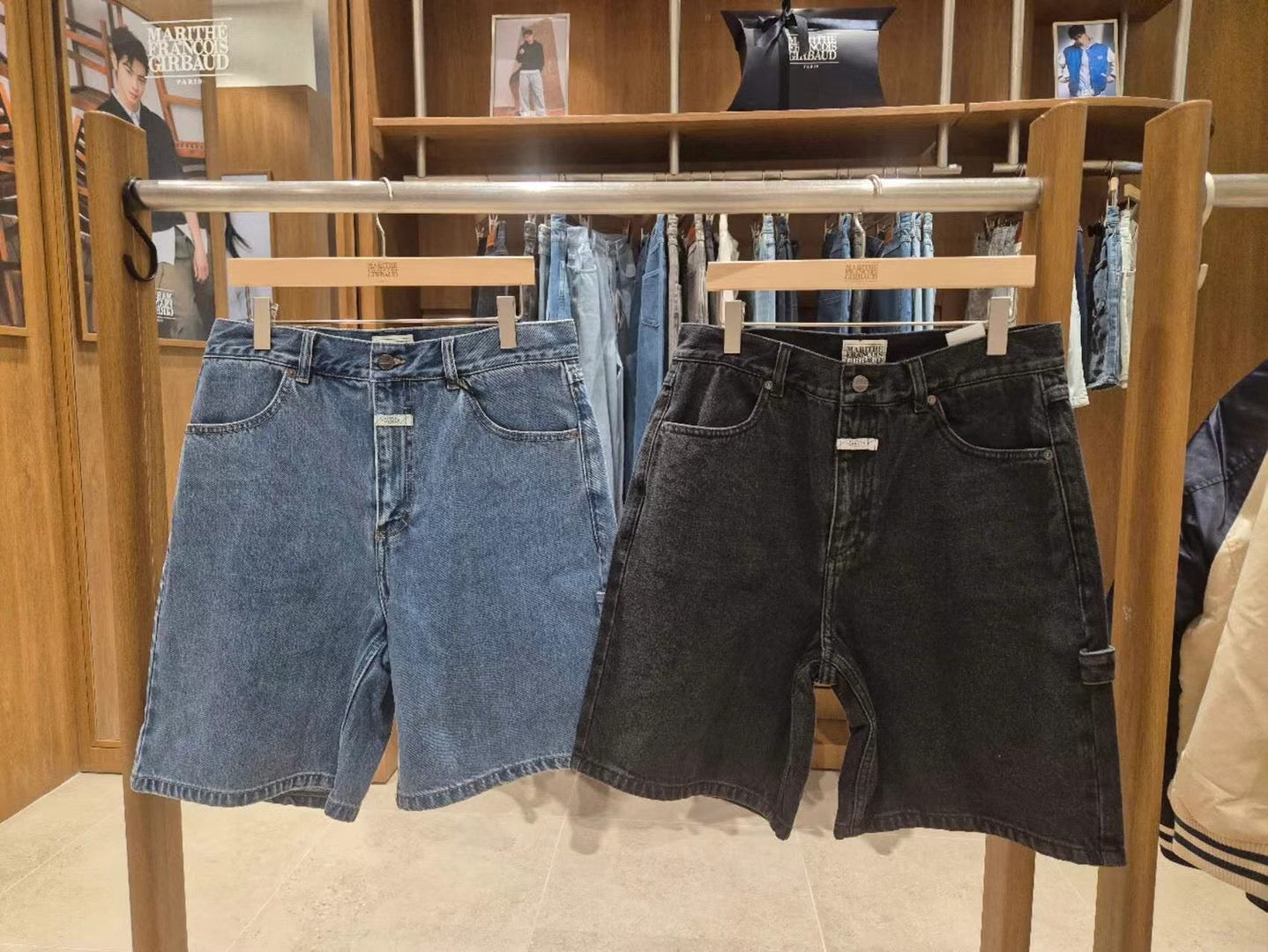 韓國 Marithe Francois Girbaud MENS CARPENTER DENIM SHORTS【MF495】