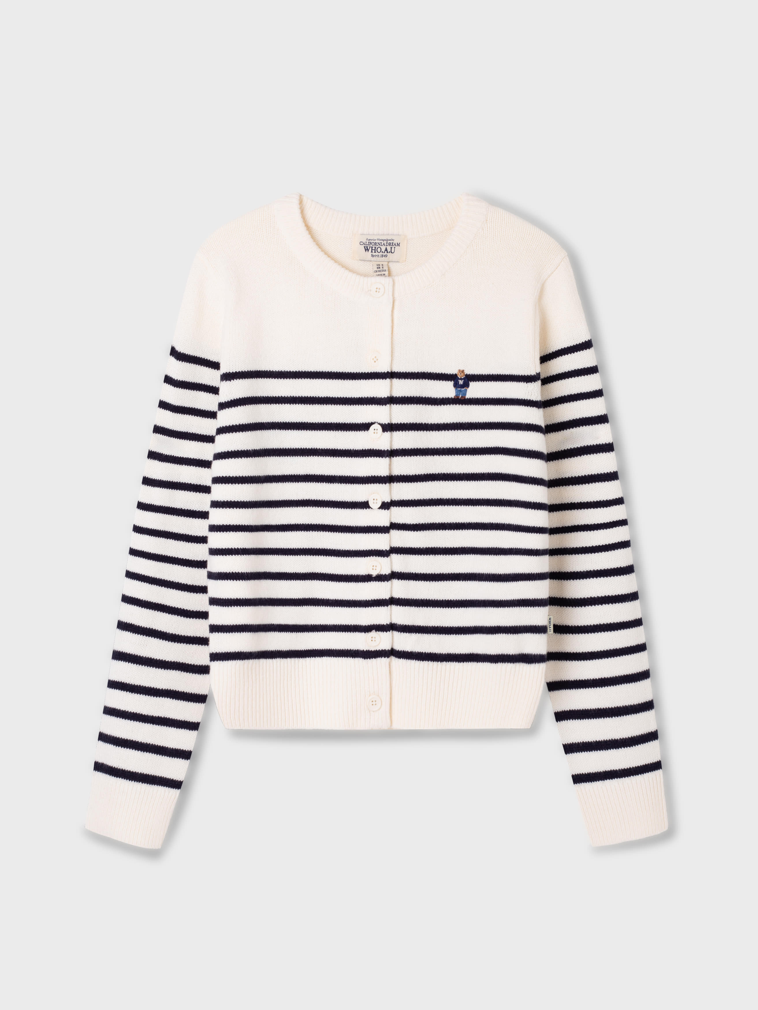 韓國 Who.A.U Steve R-neck Cardigan【WA228】