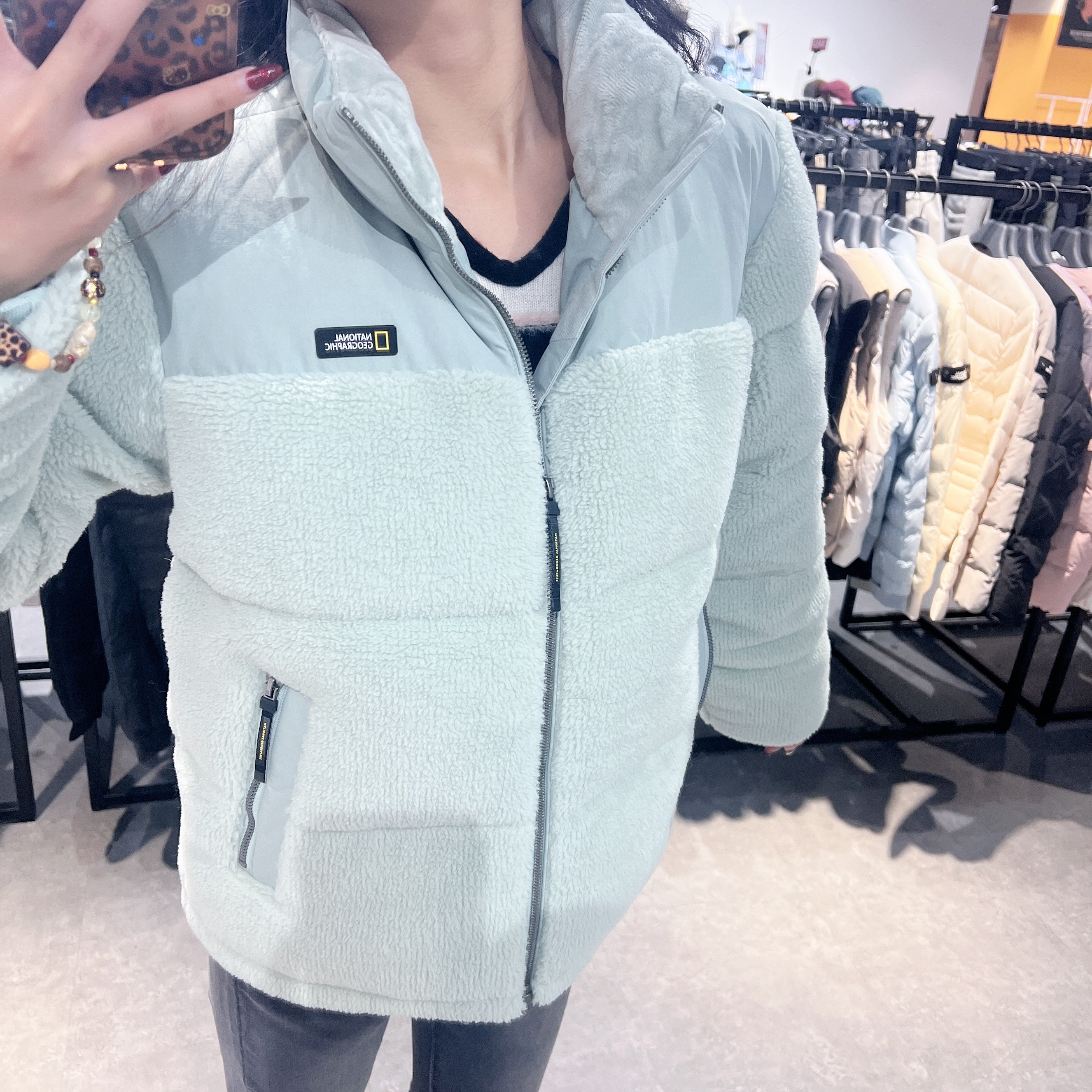 韓國 National Geographic Fleece Duck Down Jumper (鴨絨)【NG048】