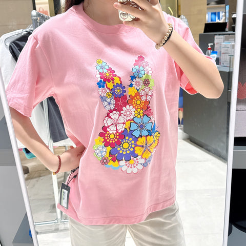 韓國 HANAHAII 花型純棉 T-Shirt【HA038】 - STT Mall HK 靚太網購