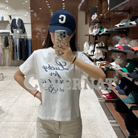 韓國 Covernat Women's Clover Lettering T-Shirt 【CO049】 - Image