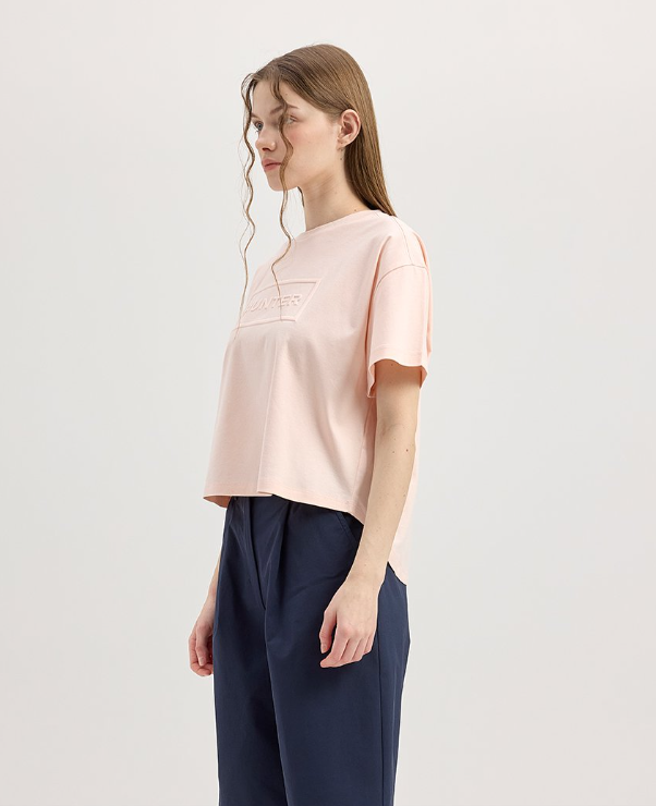 韓國 Hunter WOMEN Clean Cotton Embo Logo T-Shirt【HR004】