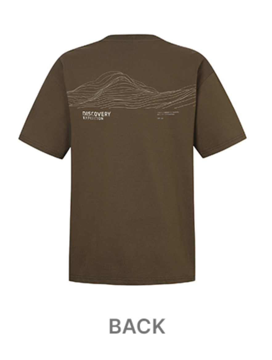 韓國 Discovery Fresh Event Line Graphic Short Sleeve T-Shirt【DY039】