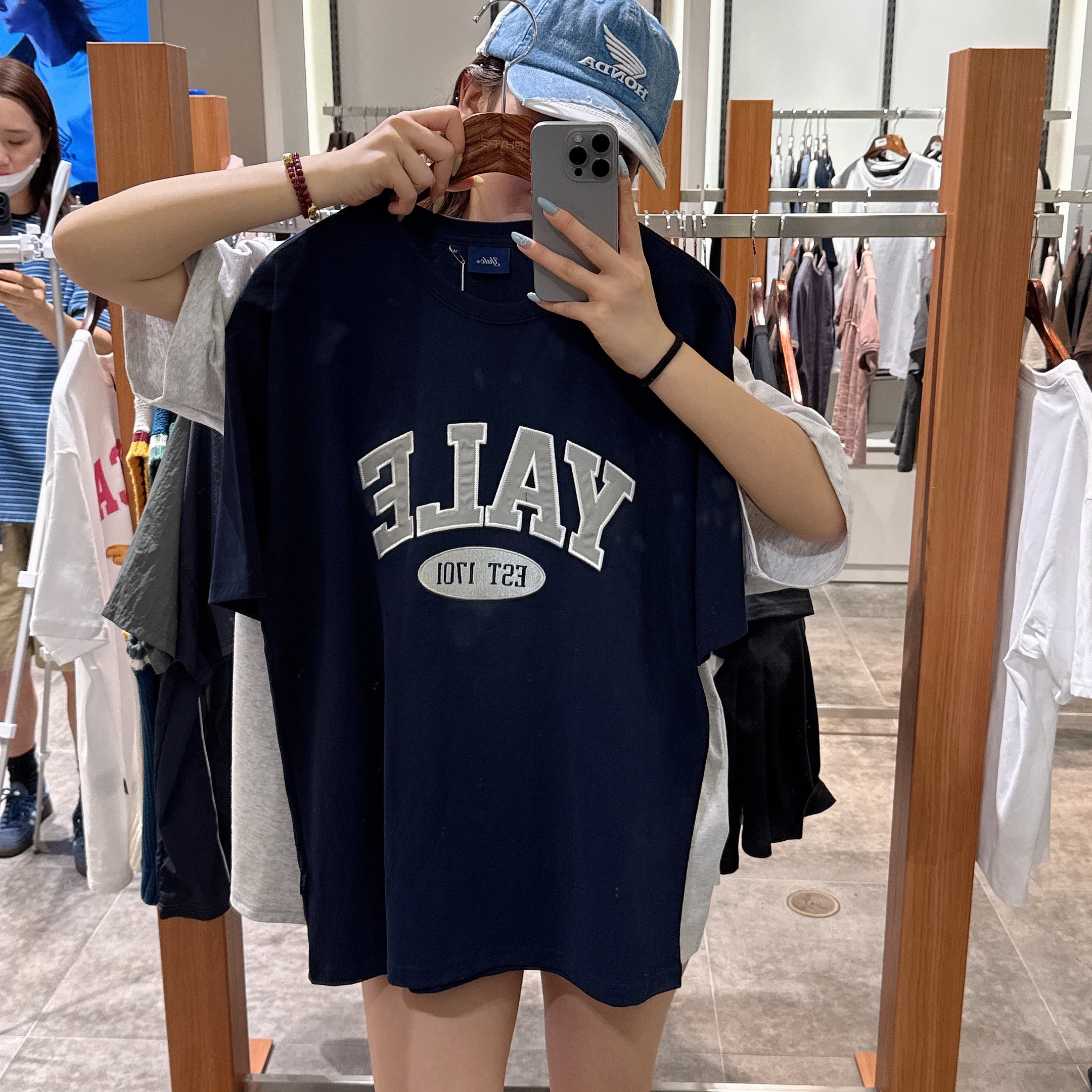 韓國 Yale Two-tone Arch T-shirt【YA006】
