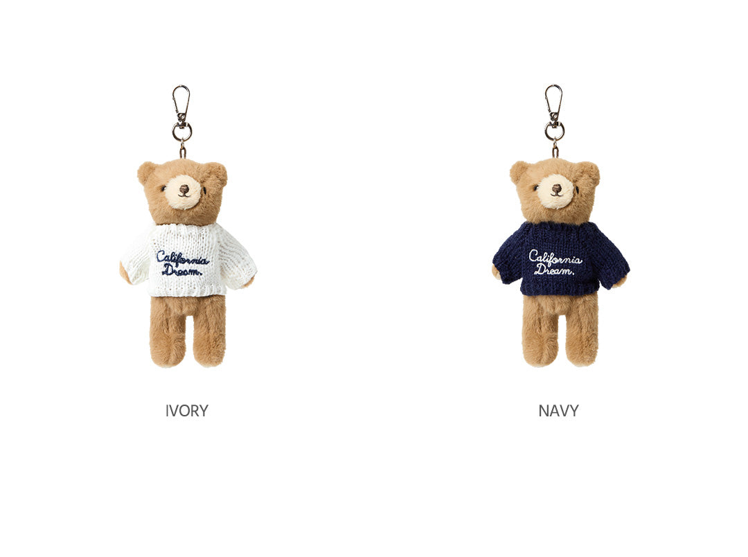 韓國 Who.A.U Steve Fluffy Bear Keyring【WA208】