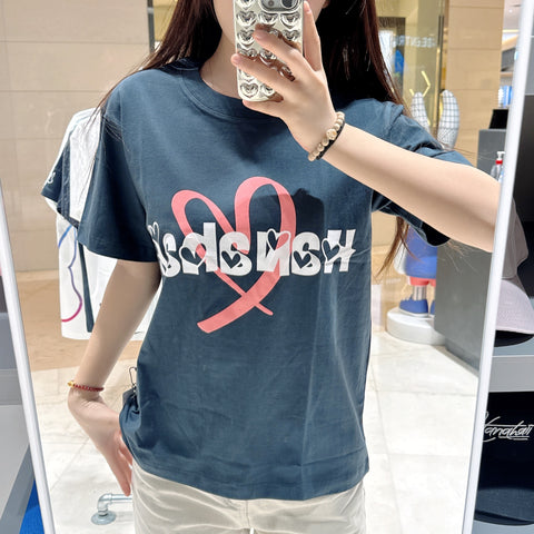 韓國 HANAHAII 心心純棉 T-Shirt【HA025】 - STT Mall HK 靚太網購