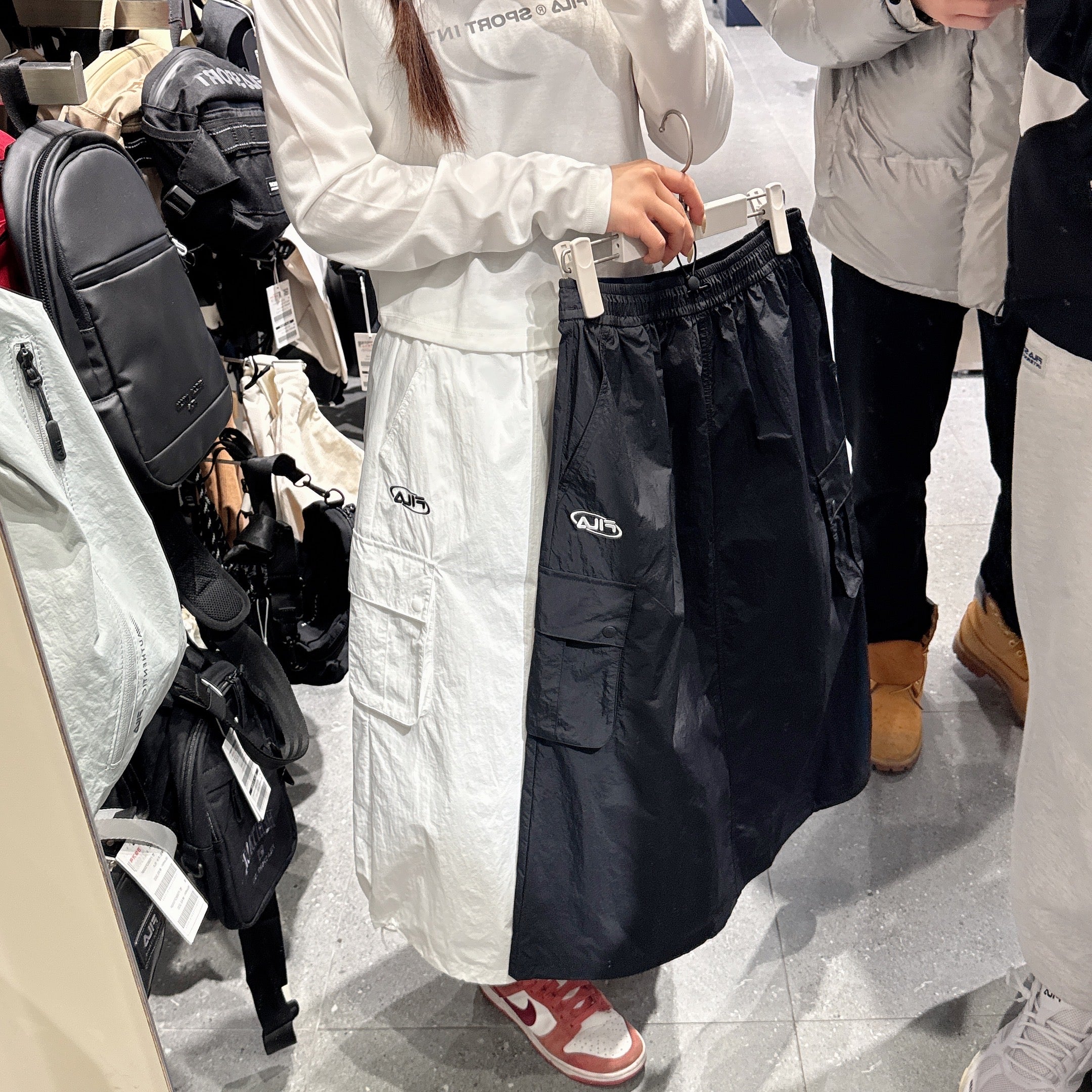 韓國 FILA Woven Pocket Skirt【FA344】