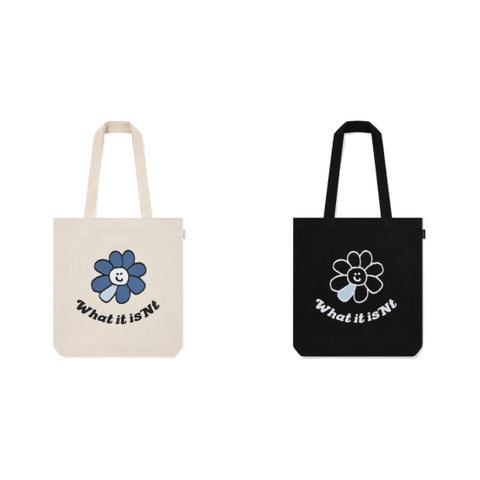 韓國 What it isn't No.16 Flory Canvas Eco Bag - STT Mall HK 靚太網購