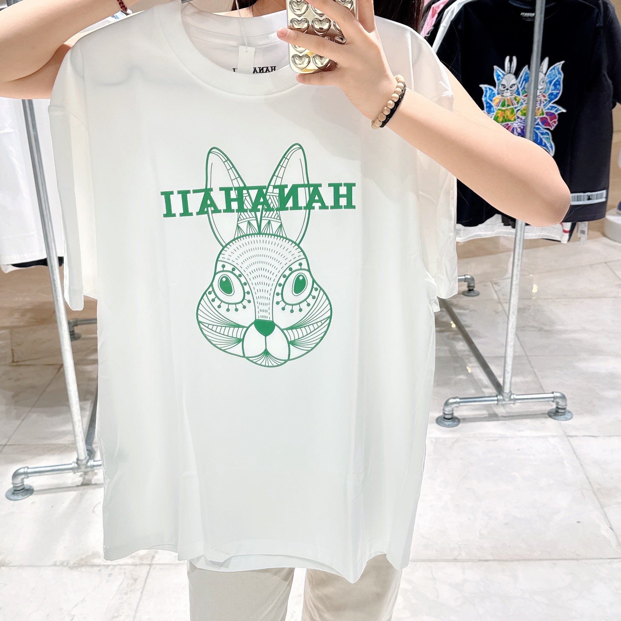 韓國 HANAHAII 漸變Logo純棉 T-Shirt【HA051】 - STT Mall HK 靚太網購