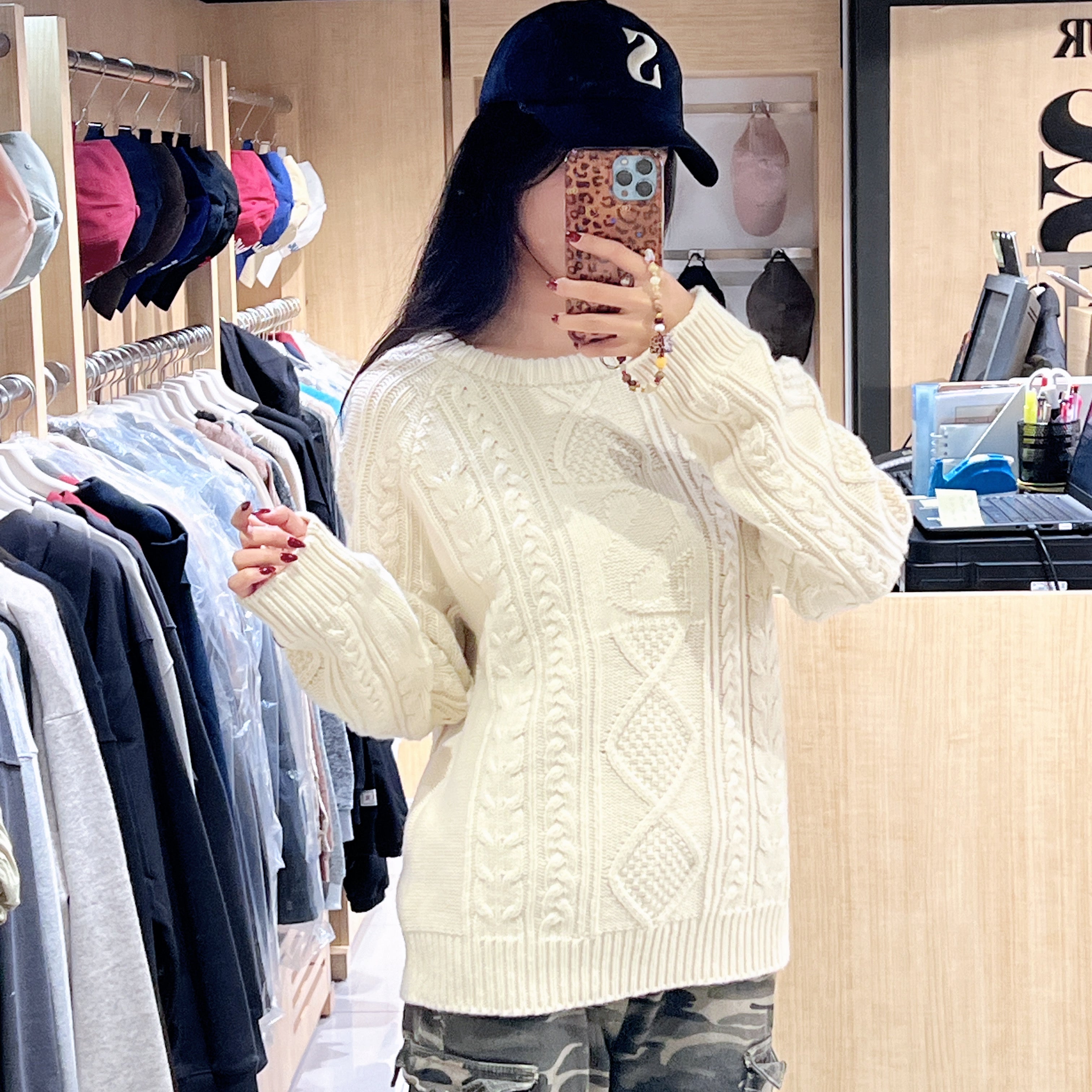 韓國 Satur Big Cable Fisherman Pullover Knit【SR203】