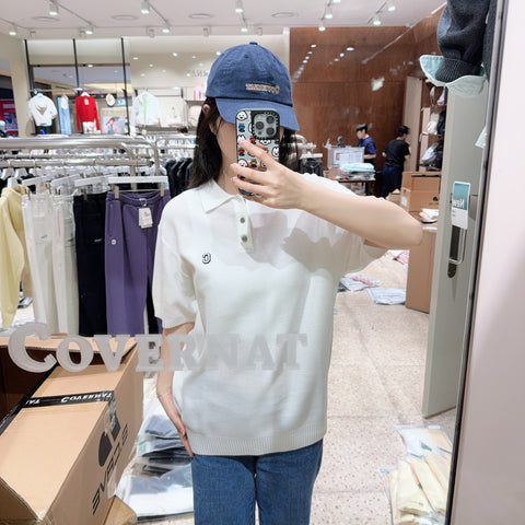 韓國 Covernat C Logo Cara Half Knitwear【CO175】