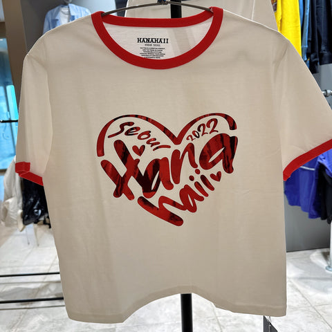【現貨】韓國 HANAHAII 心形短身 T-Shirt【HA054】 - STT Mall HK 靚太網購