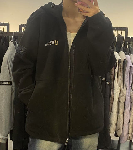 【現貨】韓國 National Geographic Arche Microfleece Hooded Zip-up【NG402】
