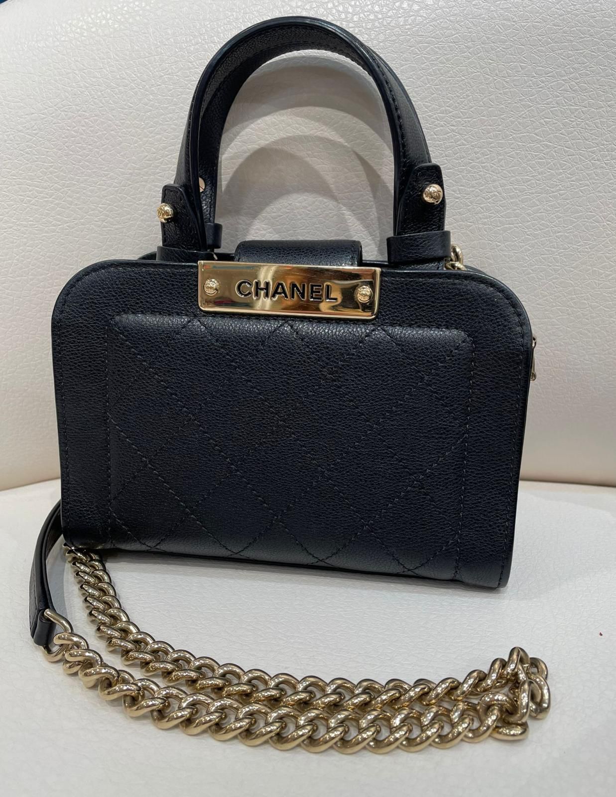 二手Chanel 小號保齡球 荔枝皮 訂金 $500 總售價 $12988【JS521】