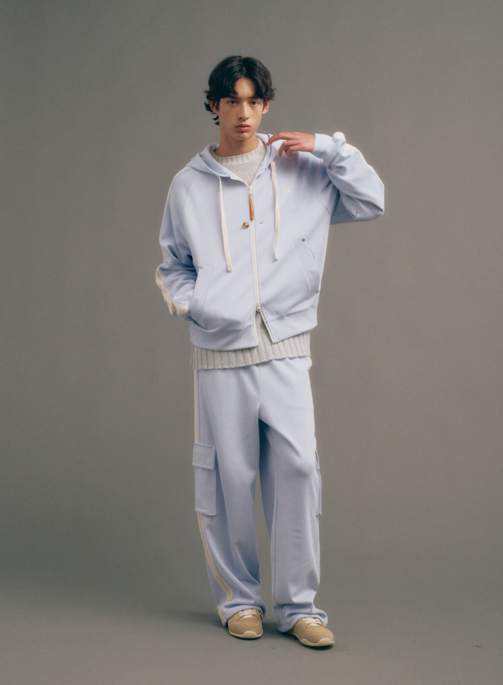 韓國 Satur Lawton Loose Fit Hood Zip-up【SR017】