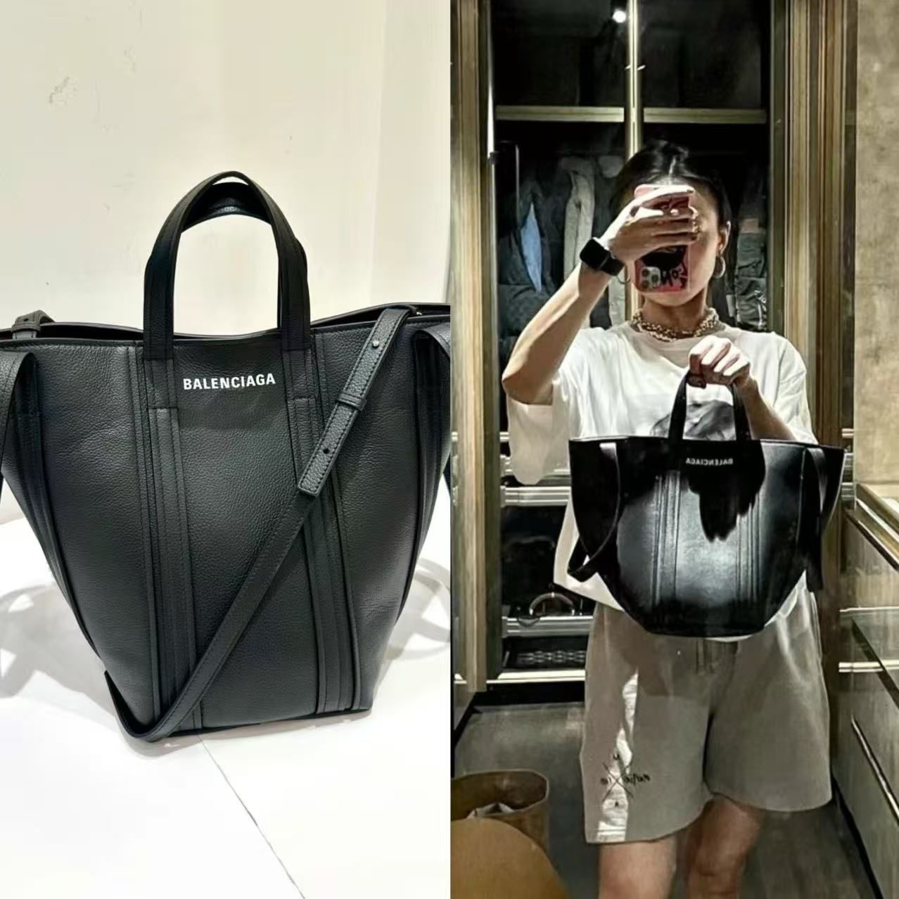 BalenciagaEveryday S North South Shoulder Tote Bag 【YS54】 訂金$1,000 總售價 $6480