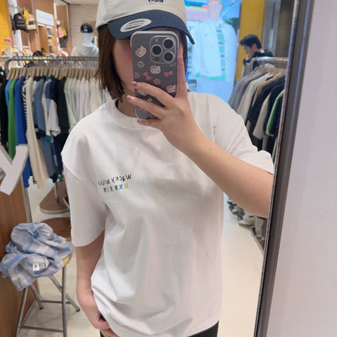 韓國 Wacky Willy Casual lettering design T-shirt【WW198】