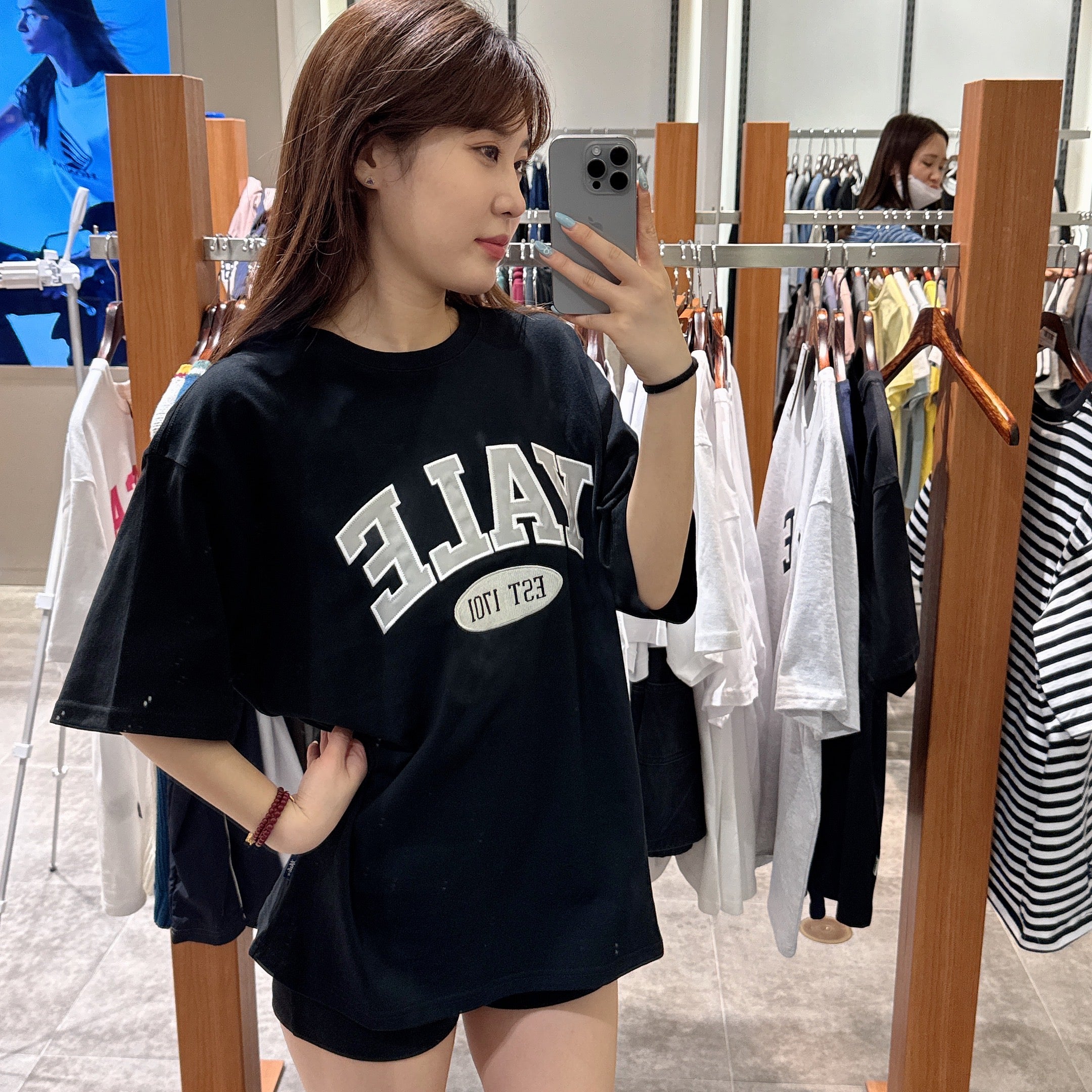 韓國 Yale Two-tone Arch T-shirt【YA006】