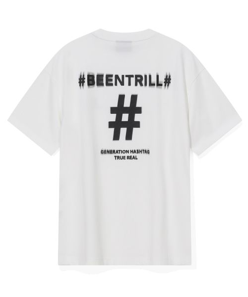 韓國 Beentrill Shake Hashtag Comfort Fit T-Shirt【BL017】