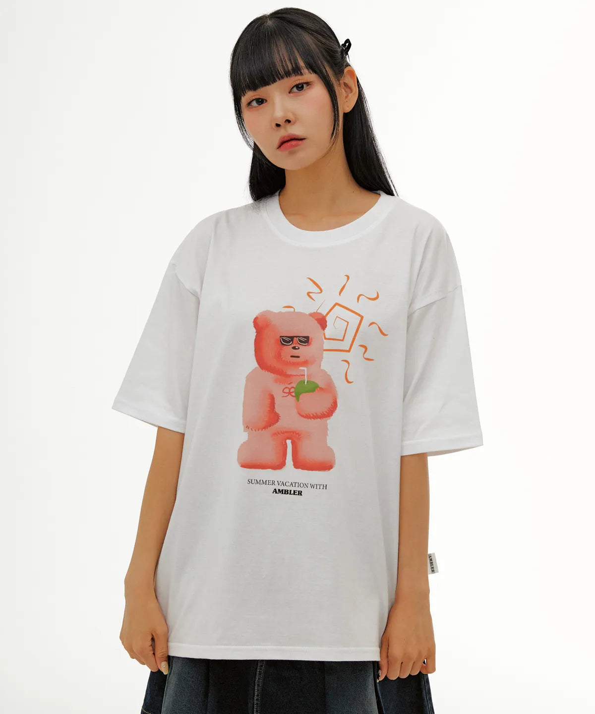 韓國 Ambler Vacation Bear Overfit T-Shirt【AR057】