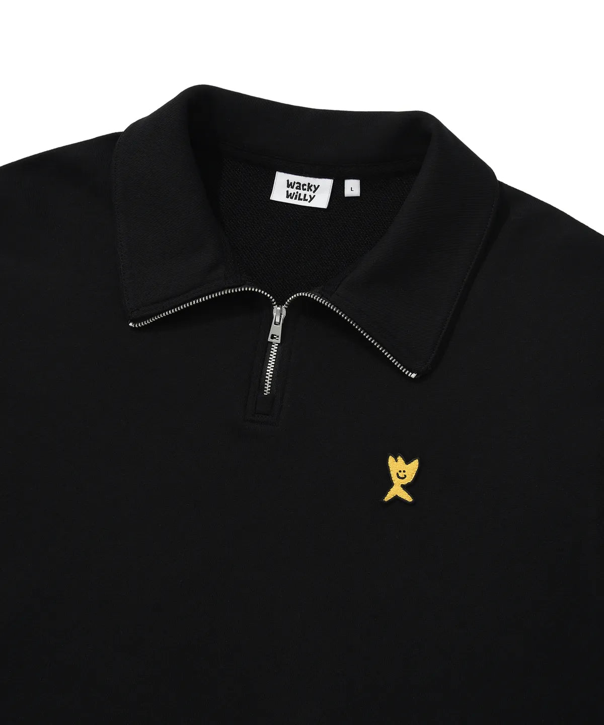 【現貨】韓國 Wacky Willy Basic Logo Wappen Half Zip-up【WW069】