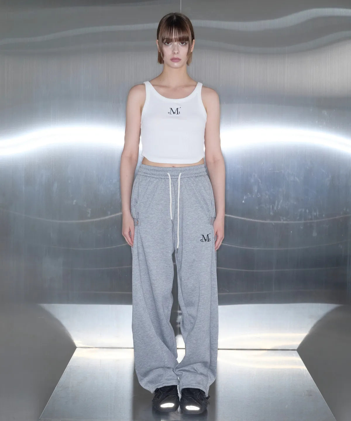 韓國 Mucent Weir Side Button Sweat Pants【MU045】