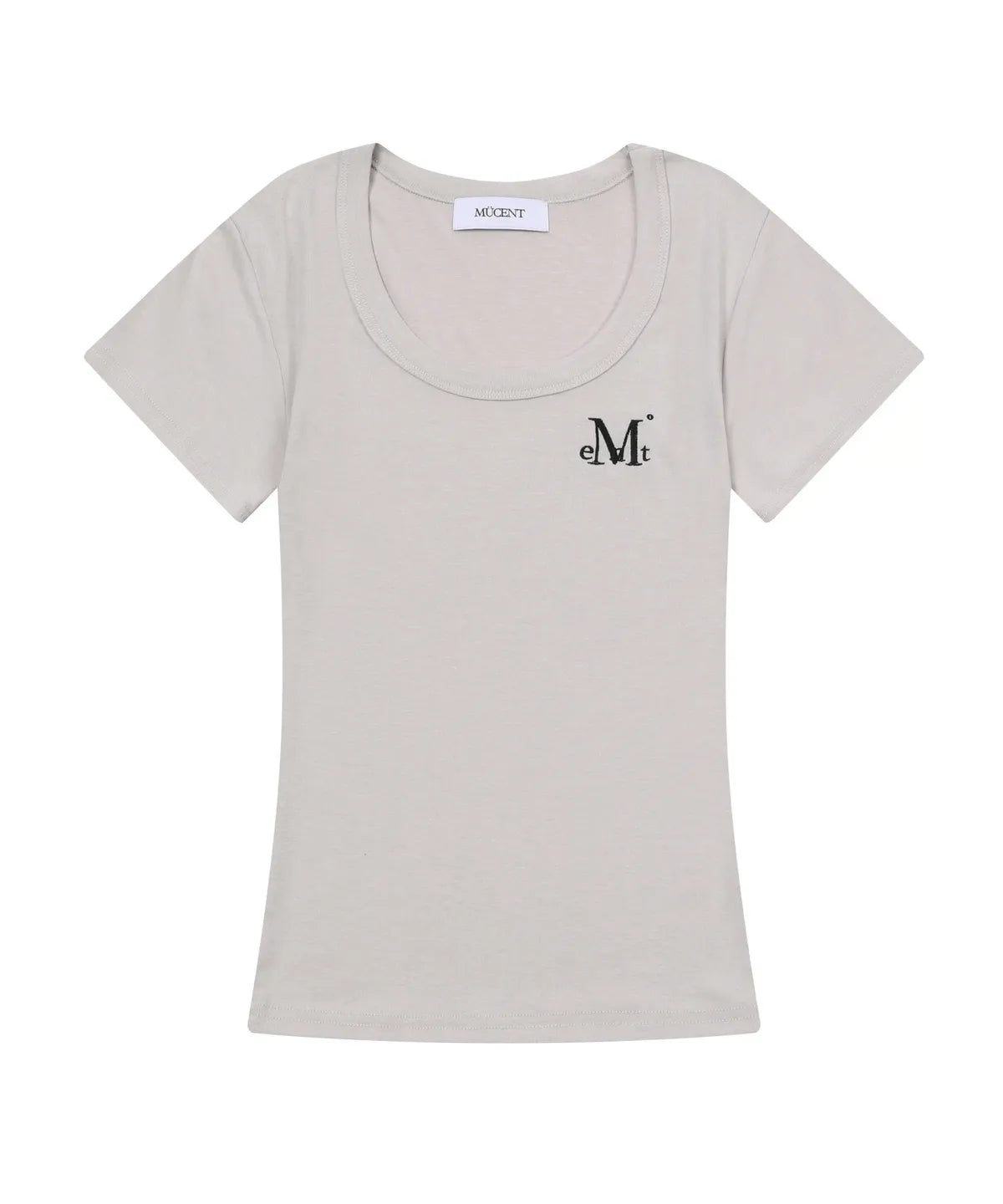 韓國 Mucent Ferring Midi Round Neck Half T-Shirt【MU023】