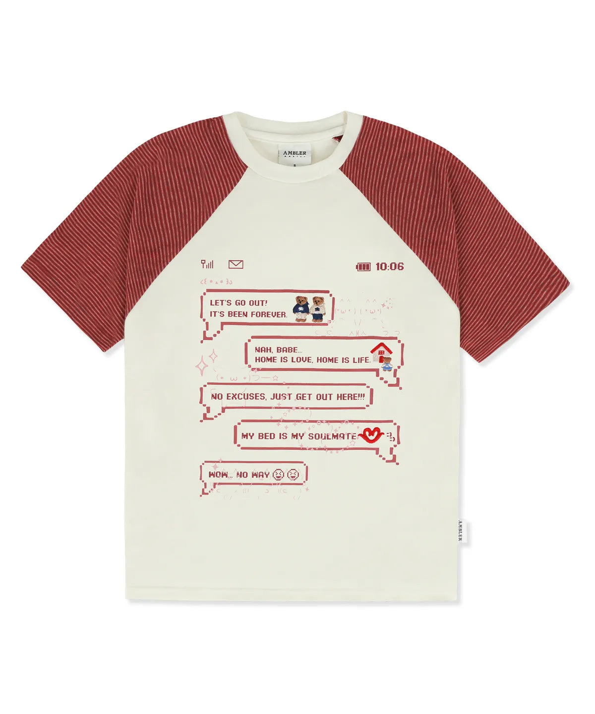 韓國 Ambler I Love Home Raglan Short Sleeve T-Shirt【AR098】