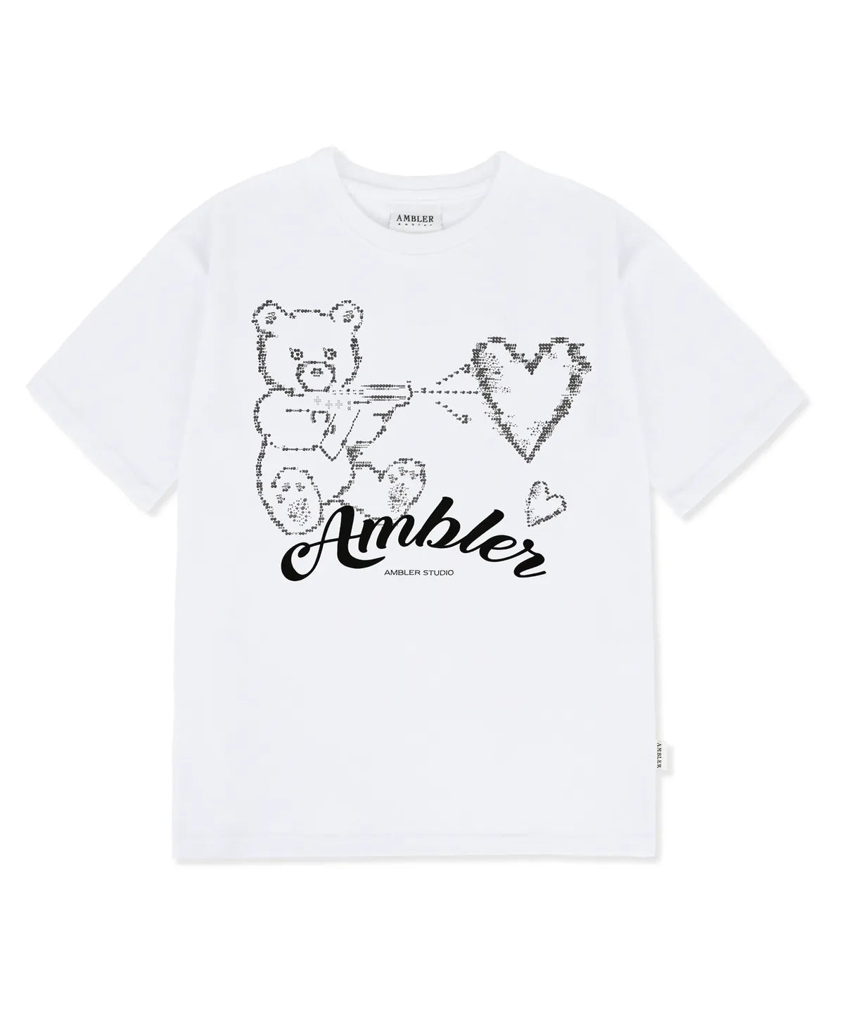 韓國 Ambler Love Gun Glow-in-the-Dark Graphic Short Sleeve T-Shirt【AR102】