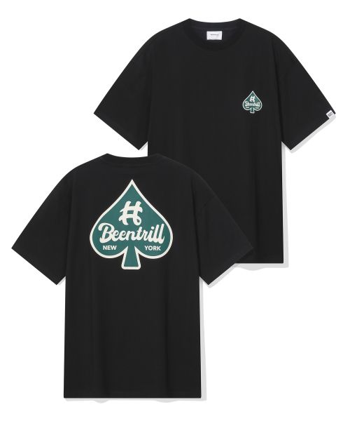 韓國 Beentrill Spade Hashtag T-Shirt【BL029】