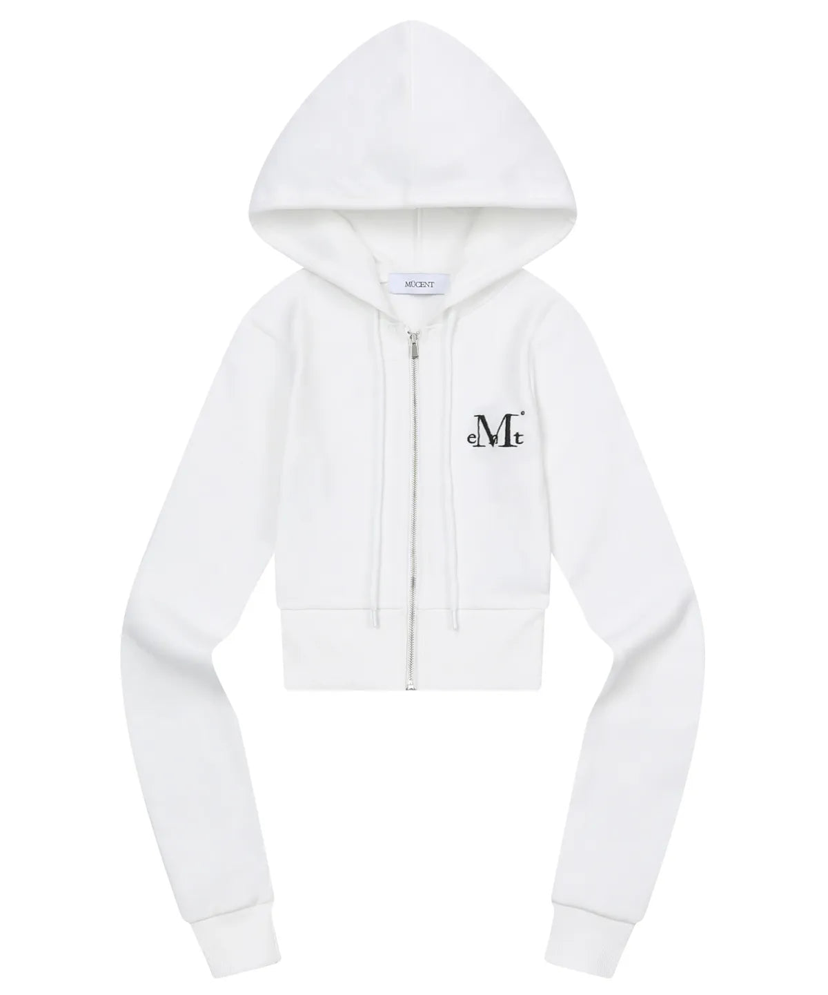 韓國 Mucent Zinew Set Up Slim Fit Crop Hood Zip-Up【MU021】