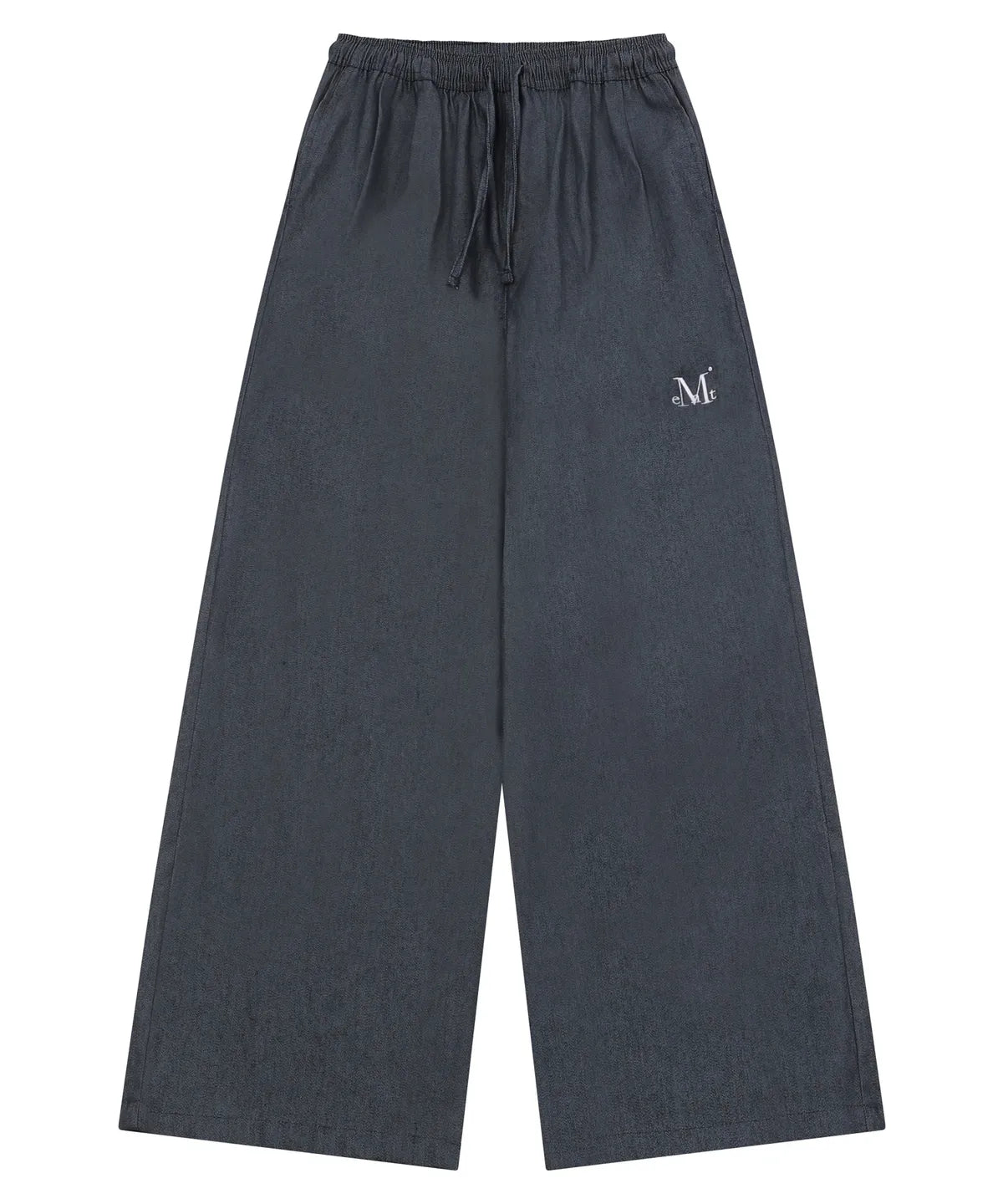 韓國 Mucent Werren Pintuck Wide Denim Banding Pants【MU042】