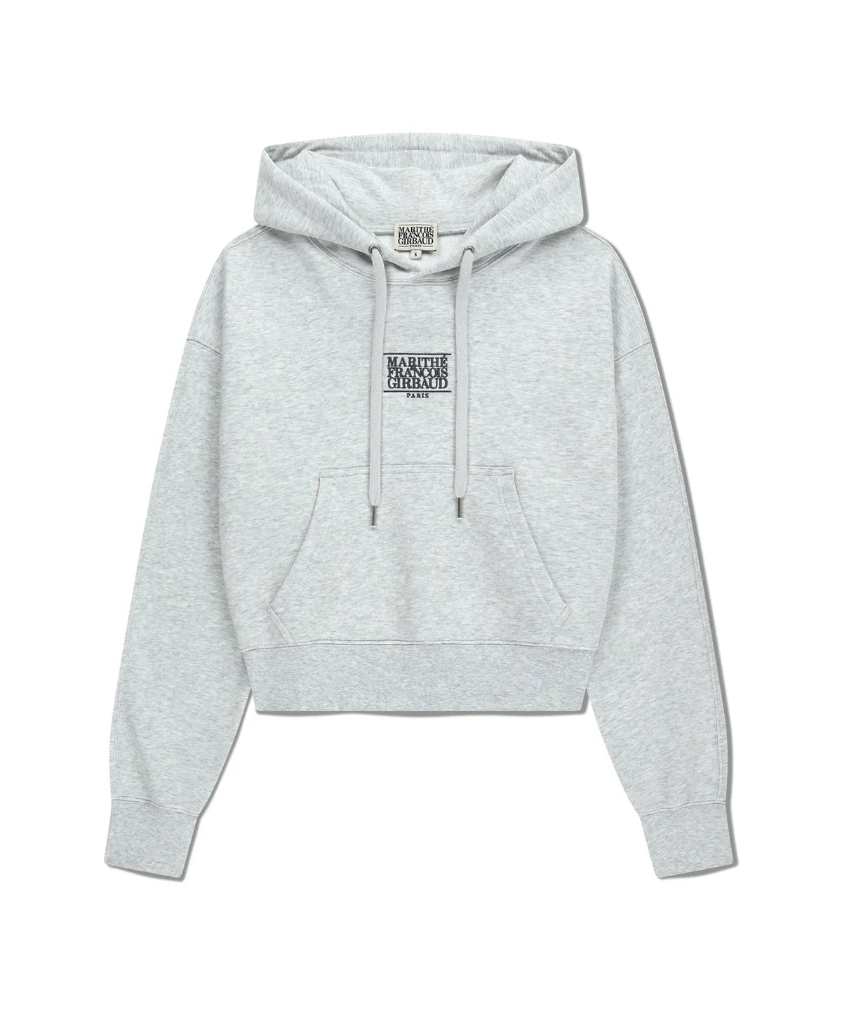 韓國 Marithe Francois Girbaud W Small Classic Logo Crop Hoodie 【MF683】