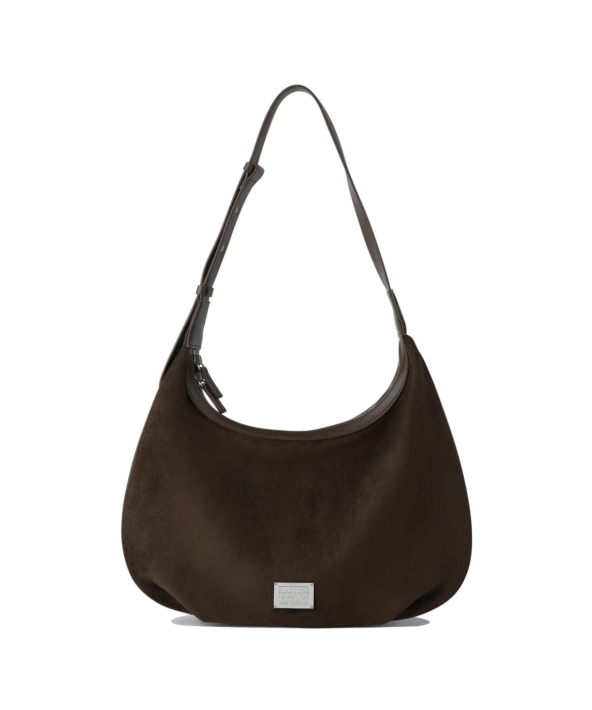 韓國 Marithe Francois Girbaud Classic Logo Round Suede Shoulder Bag【MF629】