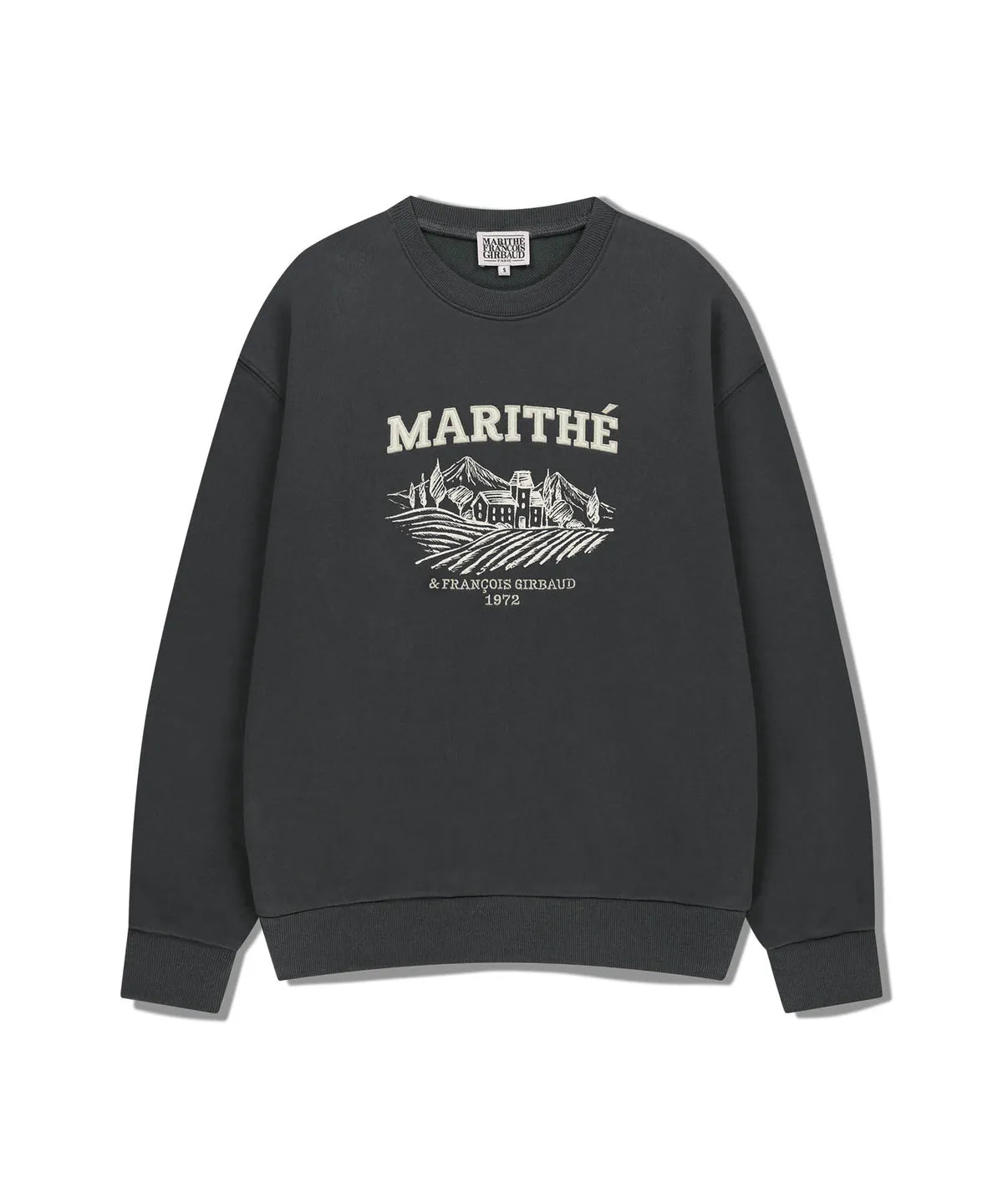 韓國 Marithe Francois Girbaud Winery Applique Logo Over Fit Sweatshirt【MF672】
