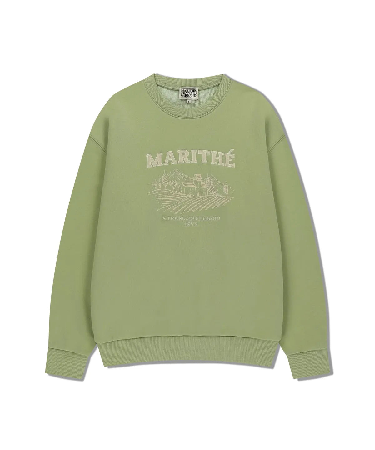 韓國 Marithe Francois Girbaud Winery Applique Logo Over Fit Sweatshirt【MF672】
