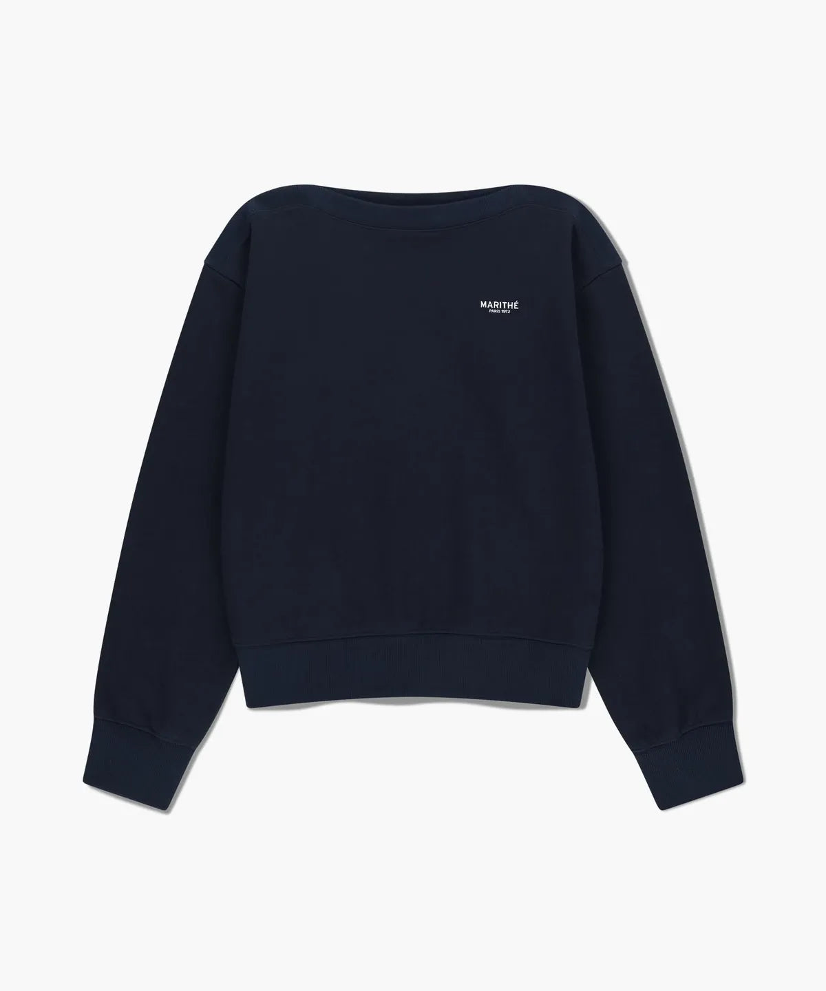 韓國 Marithe Francois Girbaud W Boat Neck Oversized Sweatshirt【MF705】