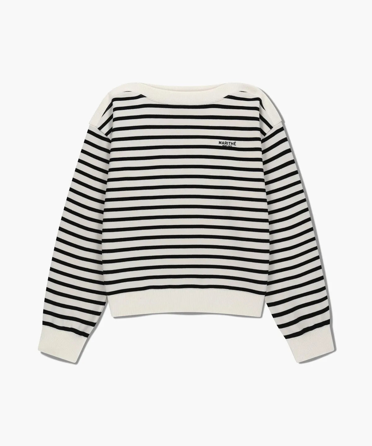韓國 Marithe Francois Girbaud W Boat Neck Oversized Sweatshirt【MF705】