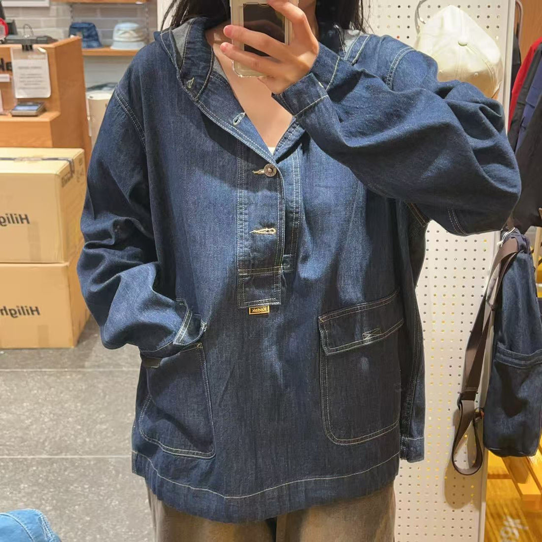 韓國 Kodak Kodakuri Denim Hooded Anorak【KK022】