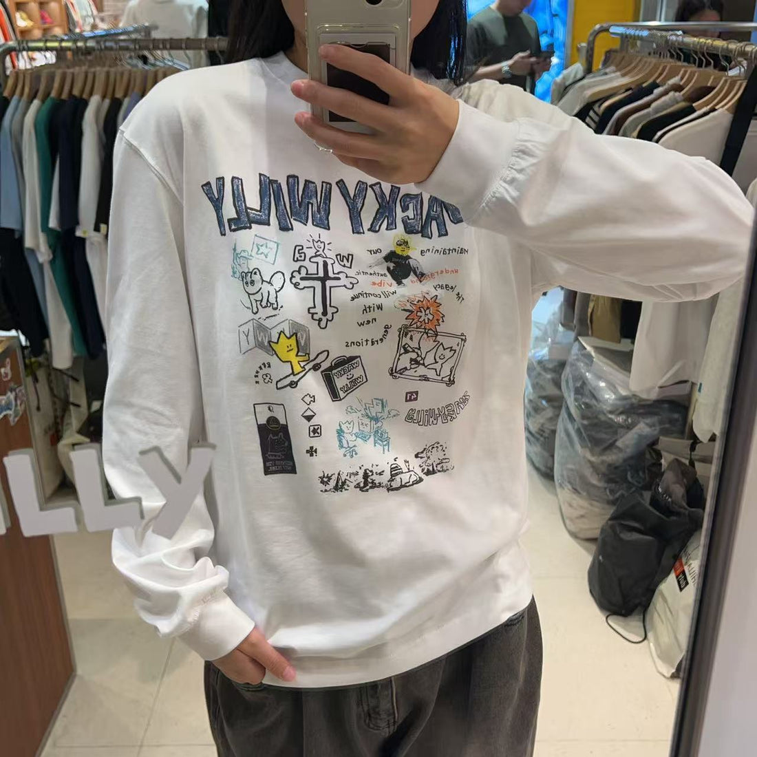 韓國 Wacky Willy Graphic Long Sleeve【WW014】