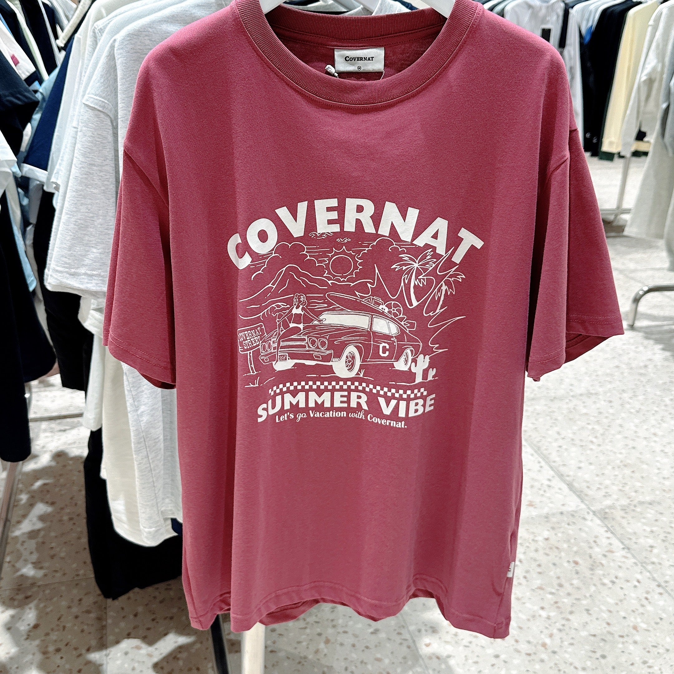 韓國 Covernat Volume Car Graphic T-Shirt【CO059】