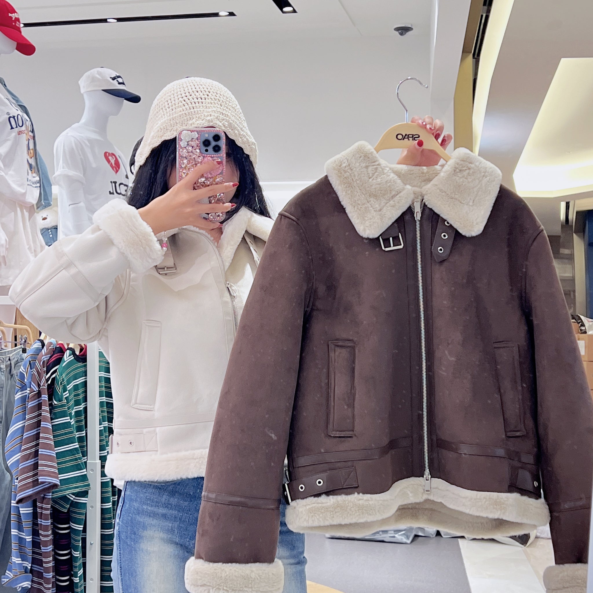 韓國 SPAO Fur Color Mustang【SP193】