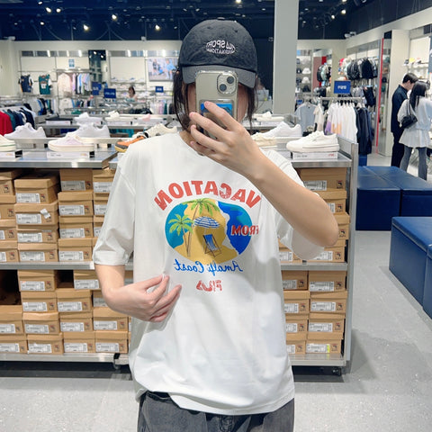 韓國 FILA Lightweight Stretch Graphic Short Sleeve T-shirt【FA294】