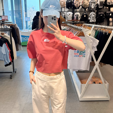 韓國 The North Face Women's Ice Run Short Sleeve Round T-Shirt凉爽面料【NF112】
