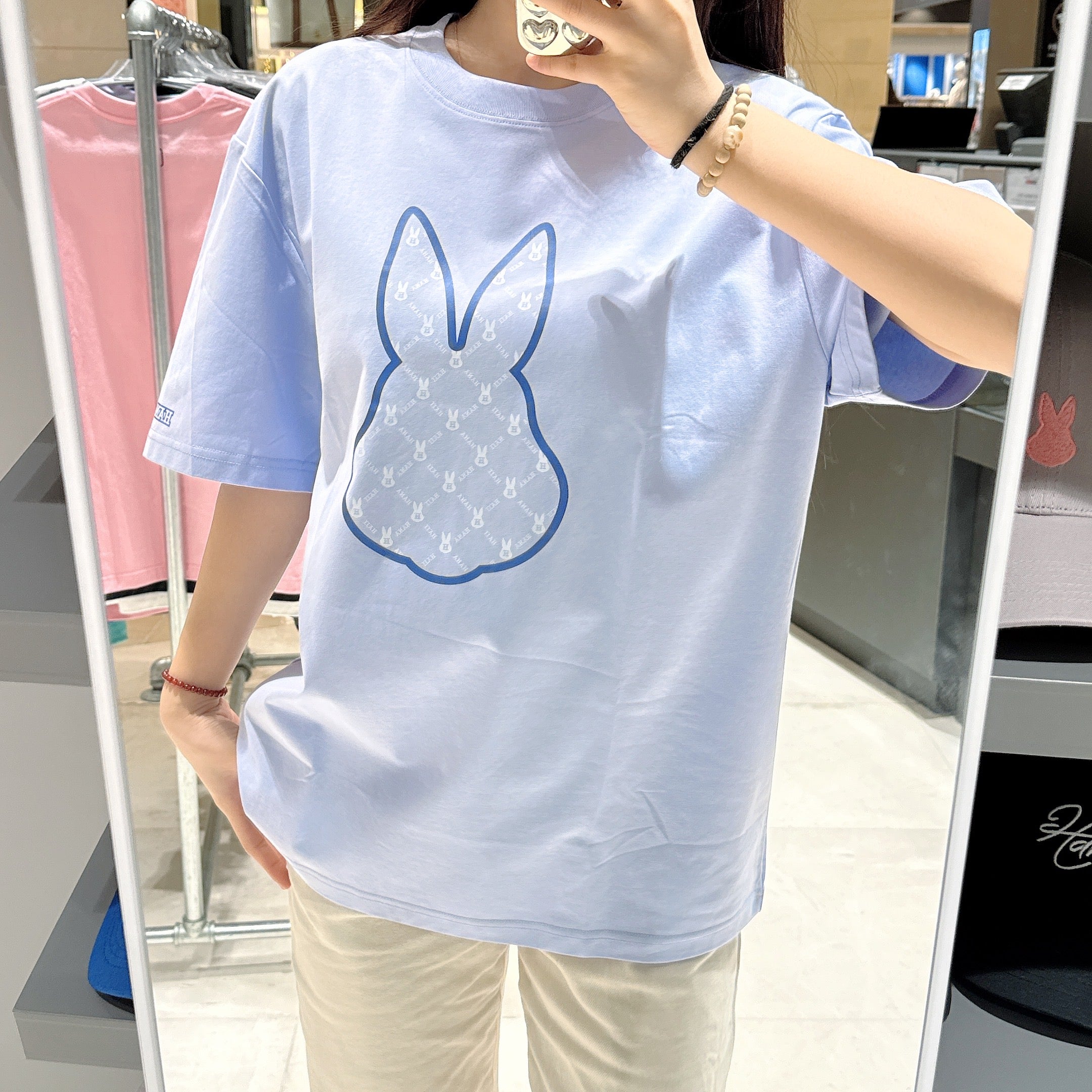 韓國 HANAHAII 基本款滿標純棉 T-Shirt【HA037】 - STT Mall HK 靚太網購
