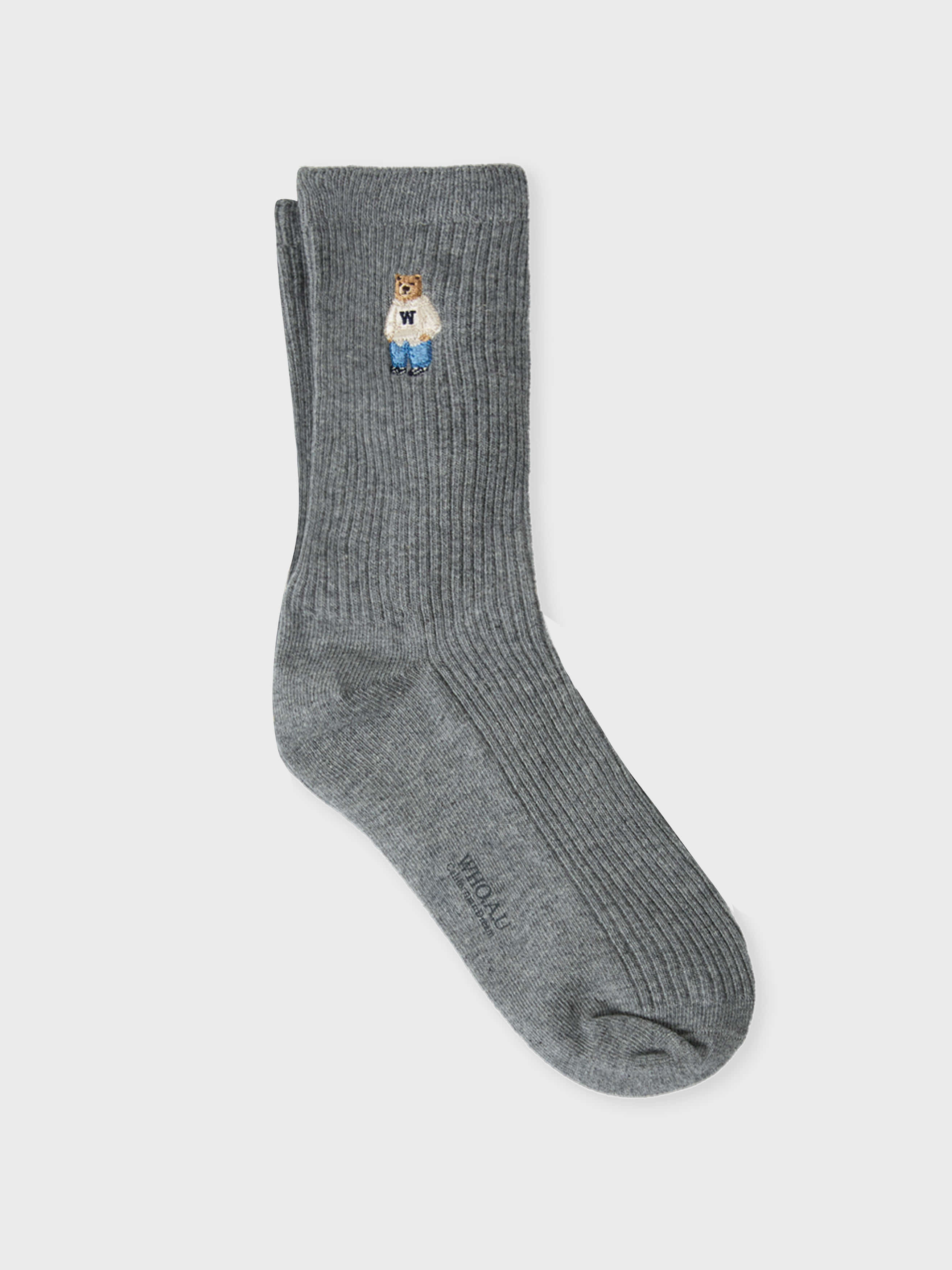 韓國 Who.A.U Steve Embroidery Socks【WA213】