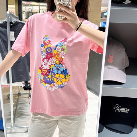 韓國 HANAHAII 花型純棉 T-Shirt【HA038】 - STT Mall HK 靚太網購