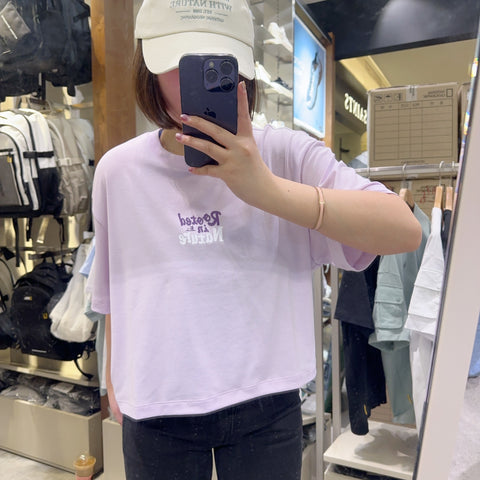 韓國 National Geographic Women's Drysil Graphic Crop T-Shirt【NG491】